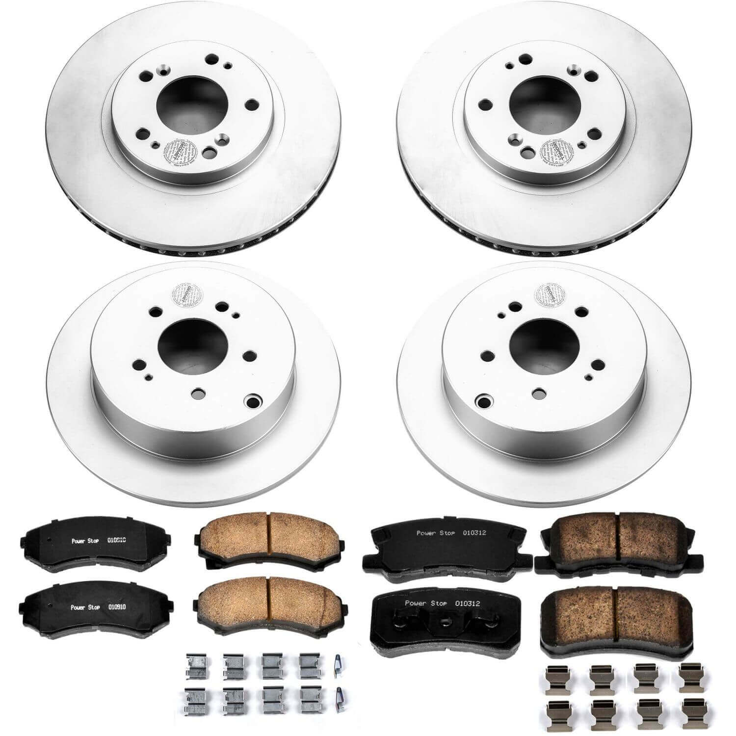Power Stop CRK4461 Z17 Evolution Front And Rear Brake Kit for 2004-2008 Mitsubishi Endeavor product image