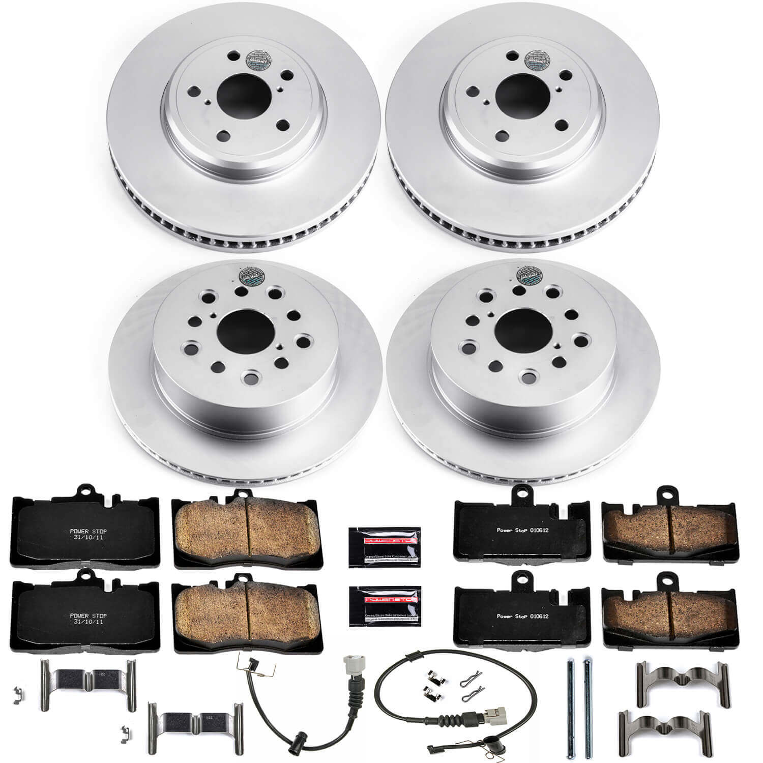 Power Stop CRK4462 Z17 Evolution Front And Rear Pad And Rotor Kit for 2001-2006 Lexus LS430 product image