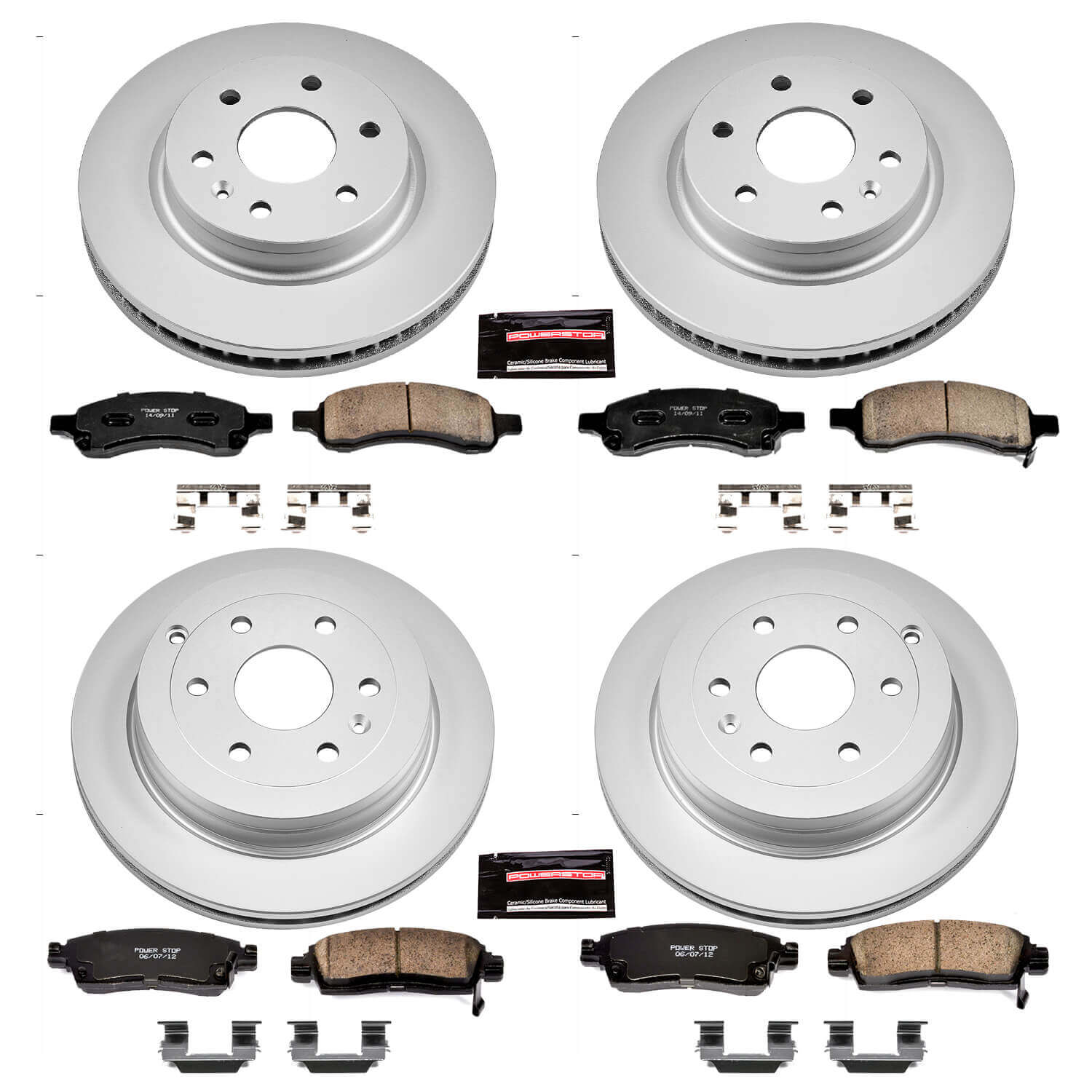 Power Stop CRK4466 - Z17 Evolution Front And Rear Brake Kit vehicle fitment brake part