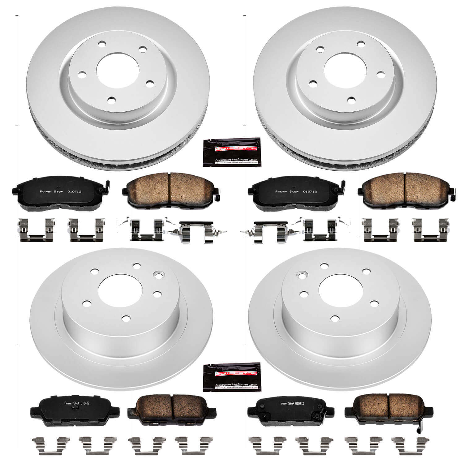 Power Stop CRK4475 - Z17 Evolution Front And Rear Brake Kit vehicle fitment brake part