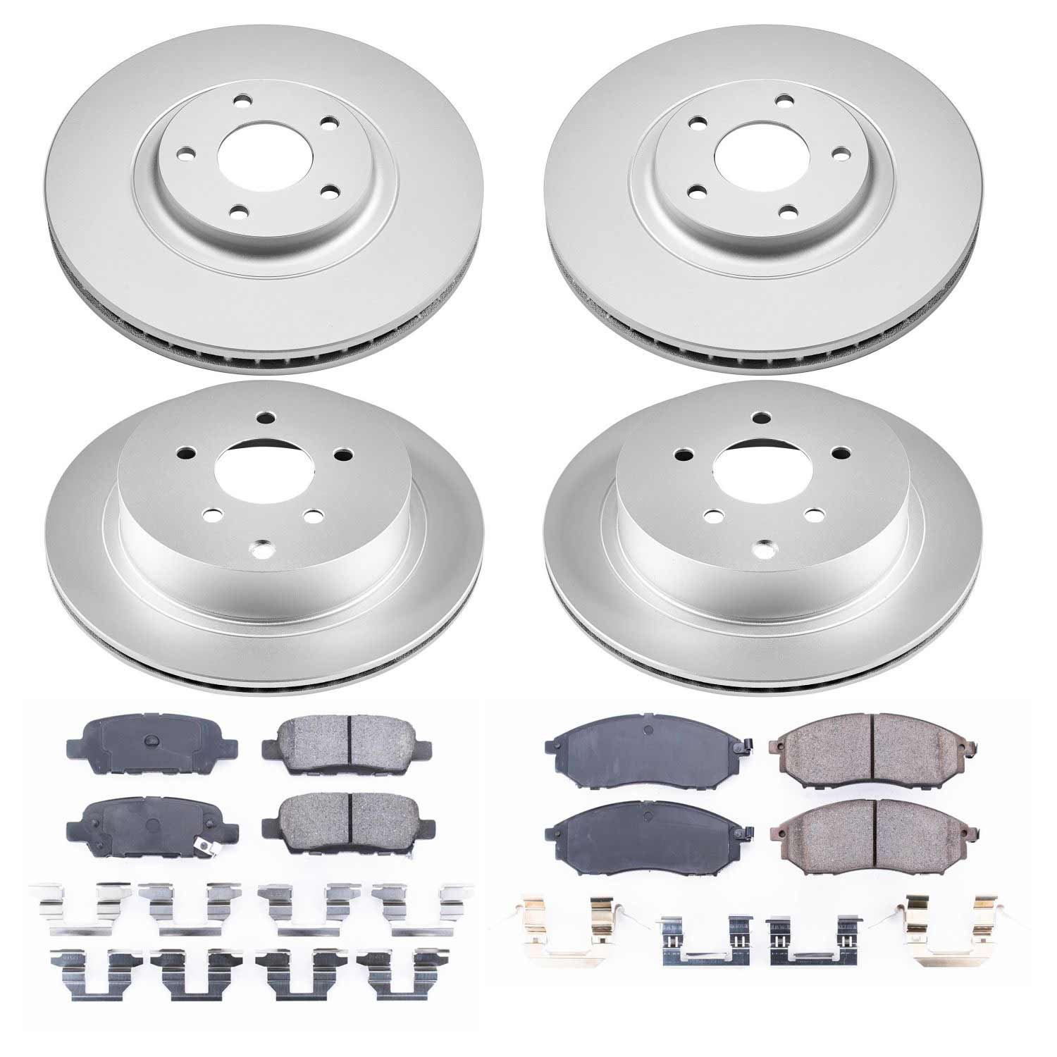 Power Stop CRK4476 - Z17 Evolution Front And Rear Brake Kit vehicle fitment brake part