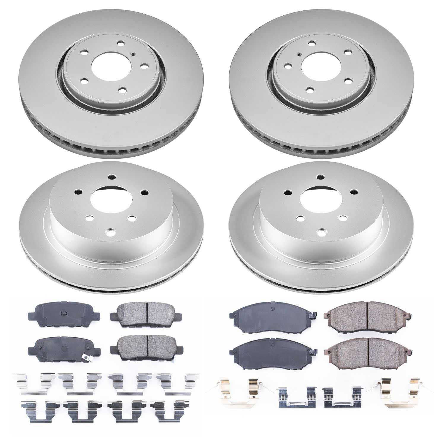 Power Stop CRK4477 - Z17 Evolution Front And Rear Brake Kit vehicle fitment brake part
