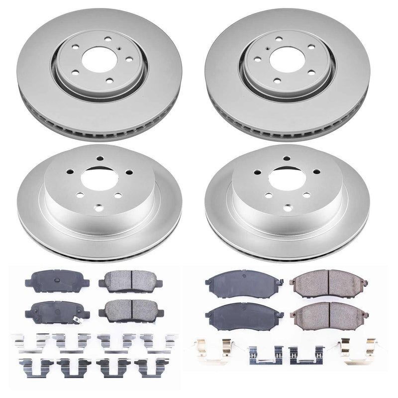 Power Stop CRK4477 - Z17 Evolution Front And Rear Brake Kit vehicle fitment brake part