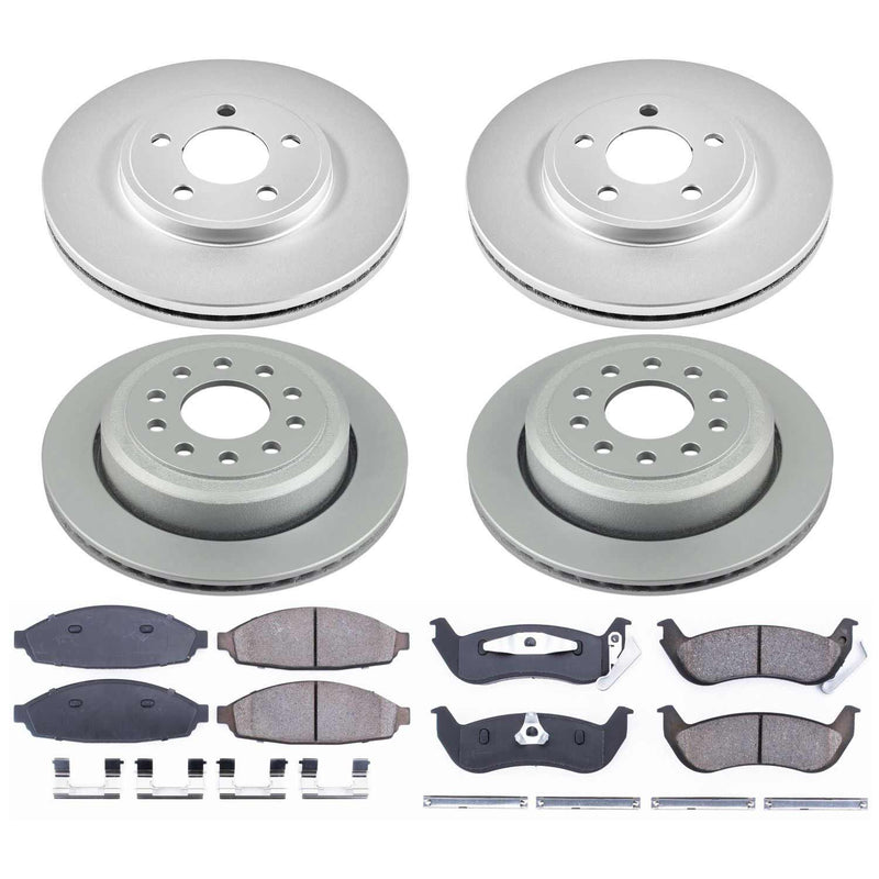 Power Stop CRK4486 - Z17 Evolution Front And Rear Brake Kit vehicle fitment brake part
