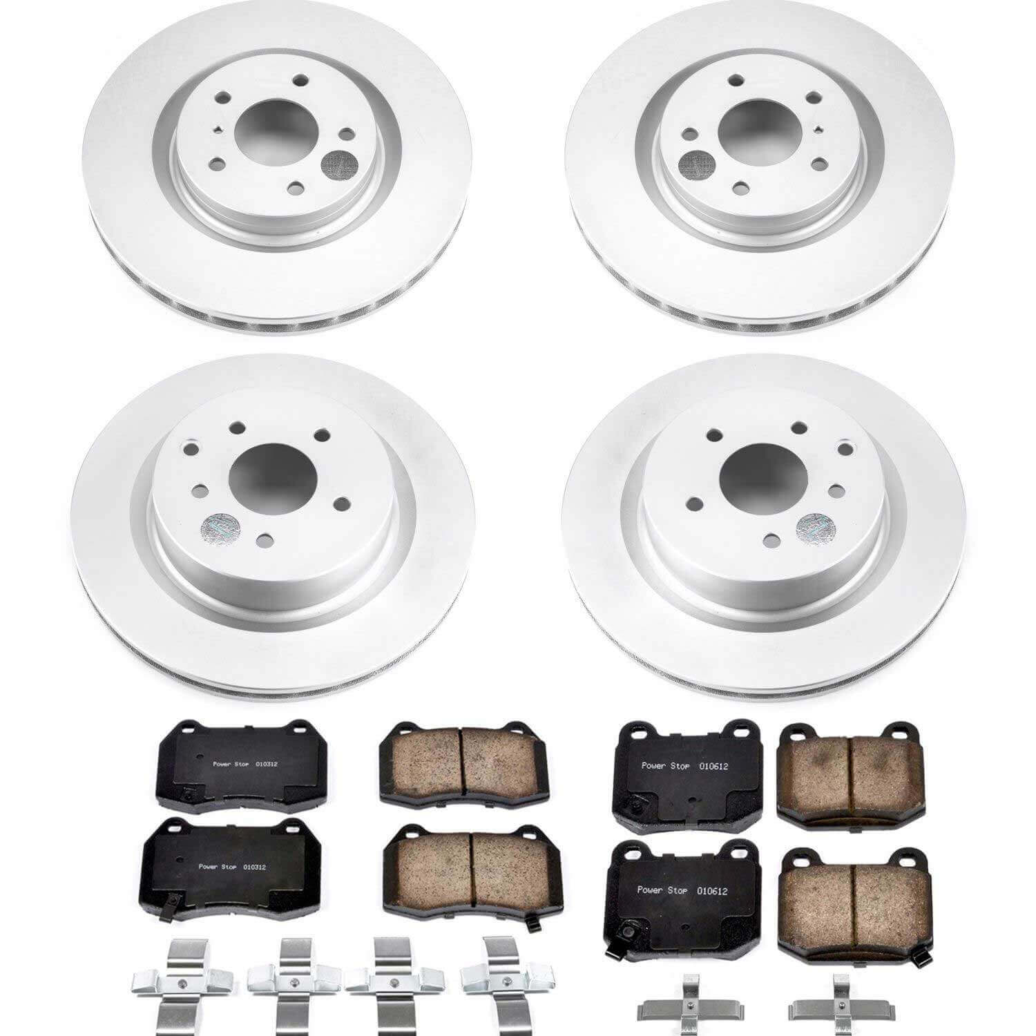 Power Stop CRK4488 Z17 Evolution Front And Rear Pad And Rotor Kit for 2003 Infiniti G35 product image
