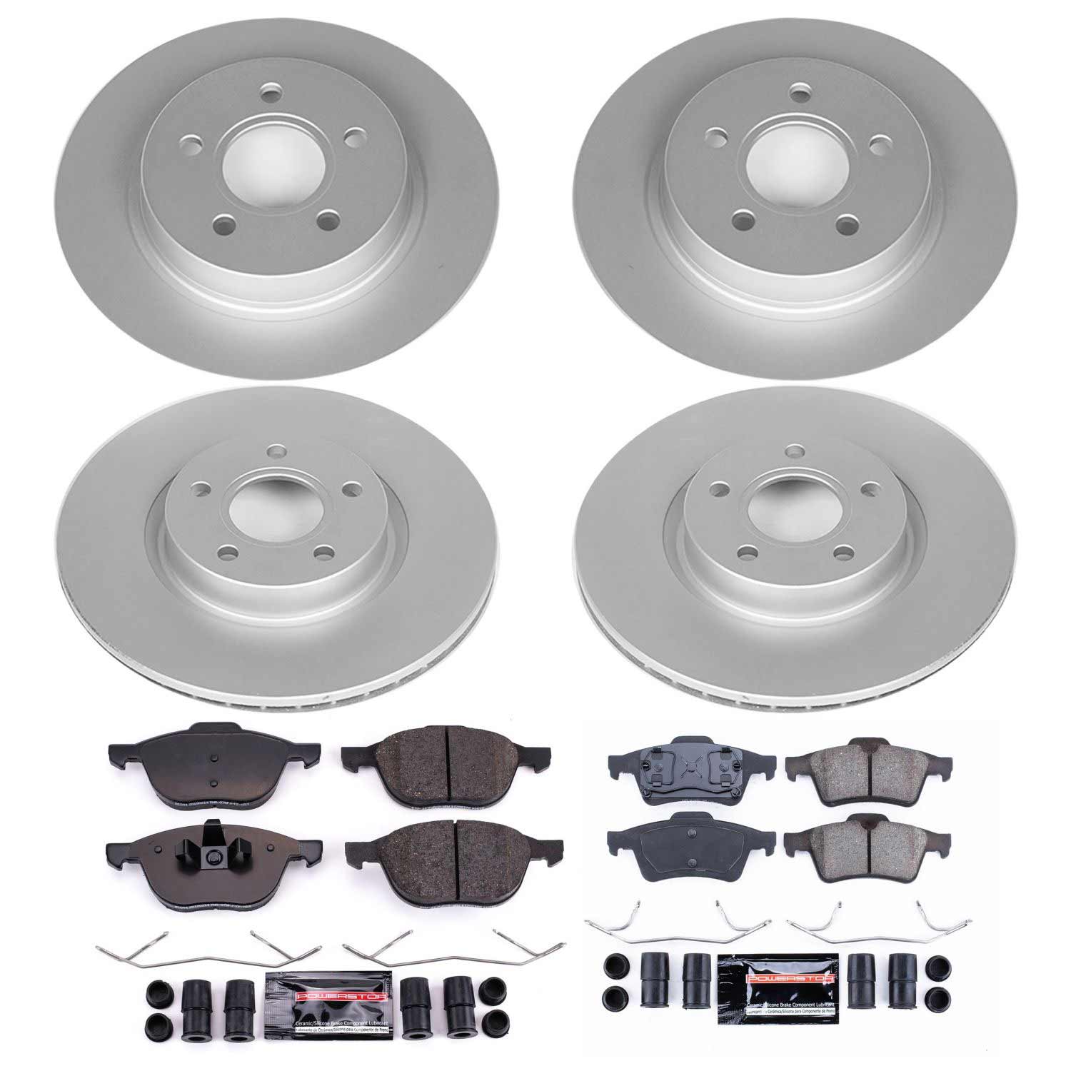 Power Stop CRK4492 - Z23 Evolution Sport Front And Rear Brake Kit vehicle fitment brake part
