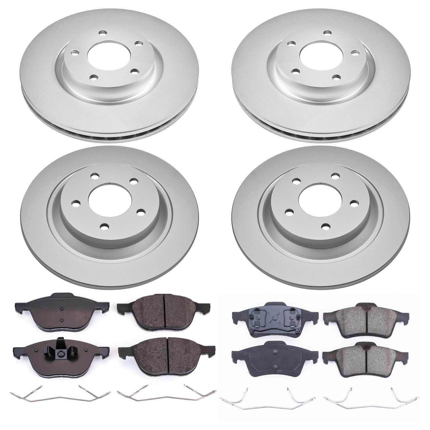 Power Stop CRK4494 - Z17 Evolution Front And Rear Brake Kit vehicle fitment brake part