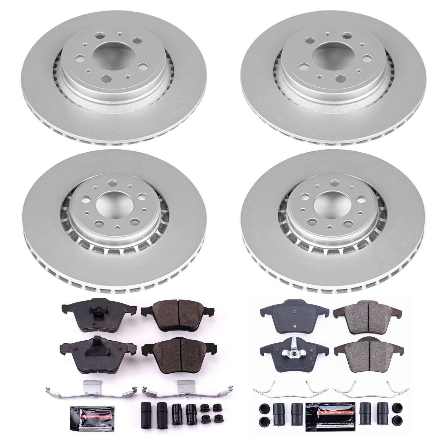 Power Stop CRK4502 - Z23 Evolution Sport Front And Rear Brake Kit vehicle fitment brake part