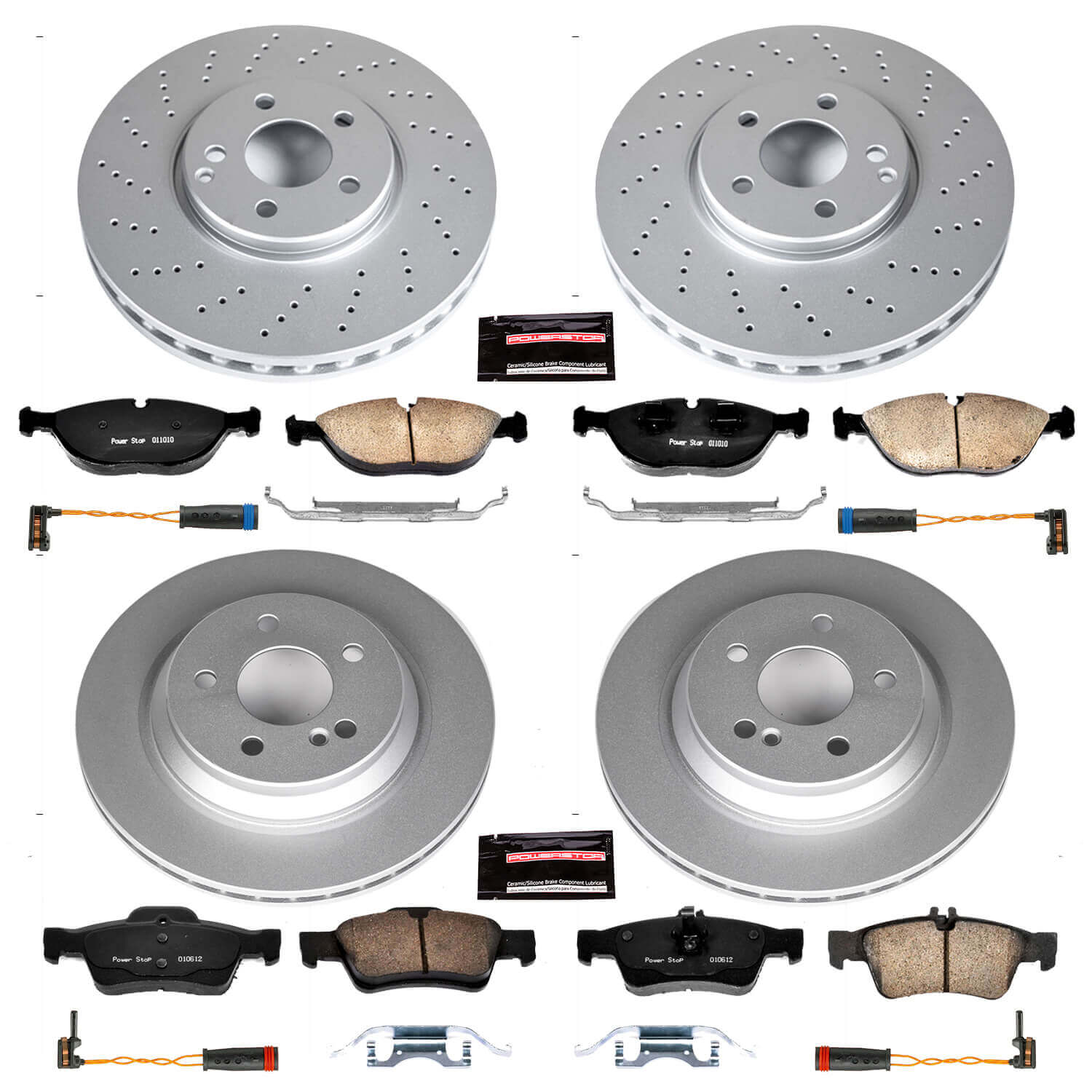 Power Stop CRK4507 - Z23 Evolution Sport Front And Rear Brake Kit vehicle fitment brake part