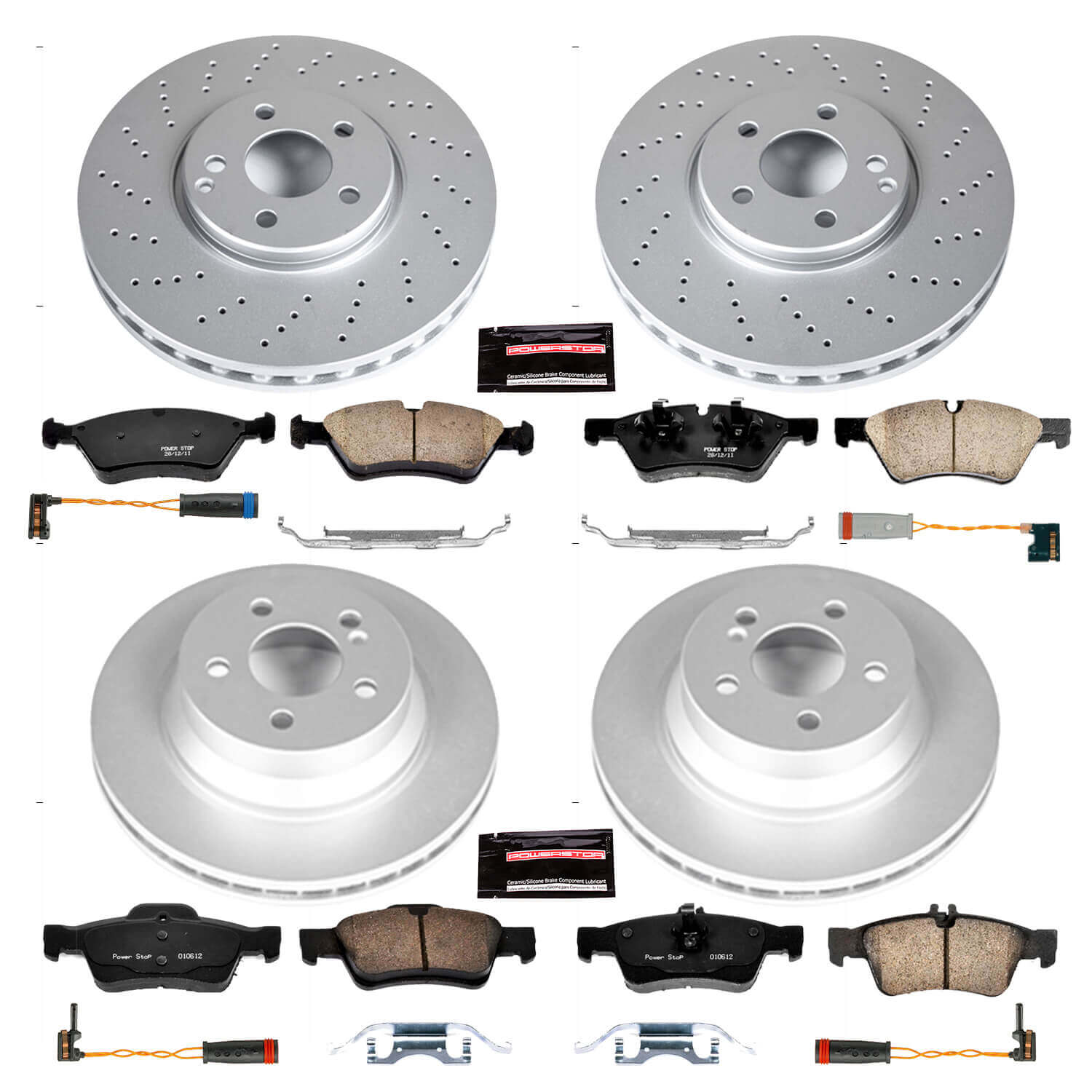 Power Stop CRK4516 - Z23 Evolution Sport Front And Rear Brake Kit vehicle fitment brake part