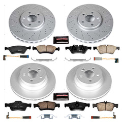 Power Stop CRK4516 - Z23 Evolution Sport Front And Rear Brake Kit vehicle fitment brake part