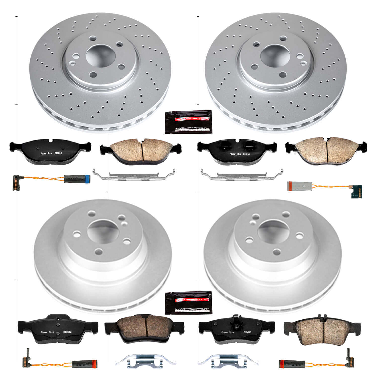 Power Stop CRK4517 - Z23 Evolution Sport Front And Rear Brake Kit vehicle fitment brake part