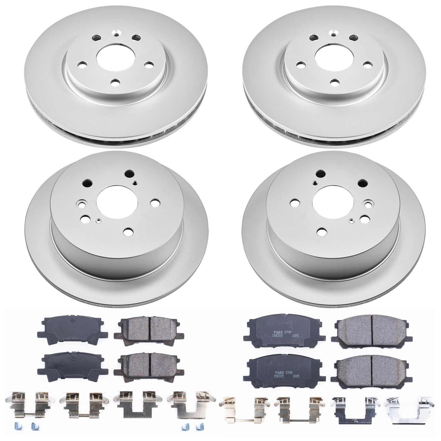 Power Stop CRK4530 - Z17 Evolution Front And Rear Brake Kit vehicle fitment brake part