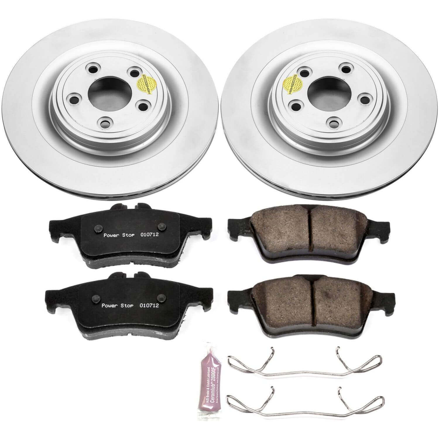 Power Stop CRK4612 Z23 Evolution Sport Rear Brake Kit for 2006 Jaguar S-Type Base, R, Vdp Edition product image