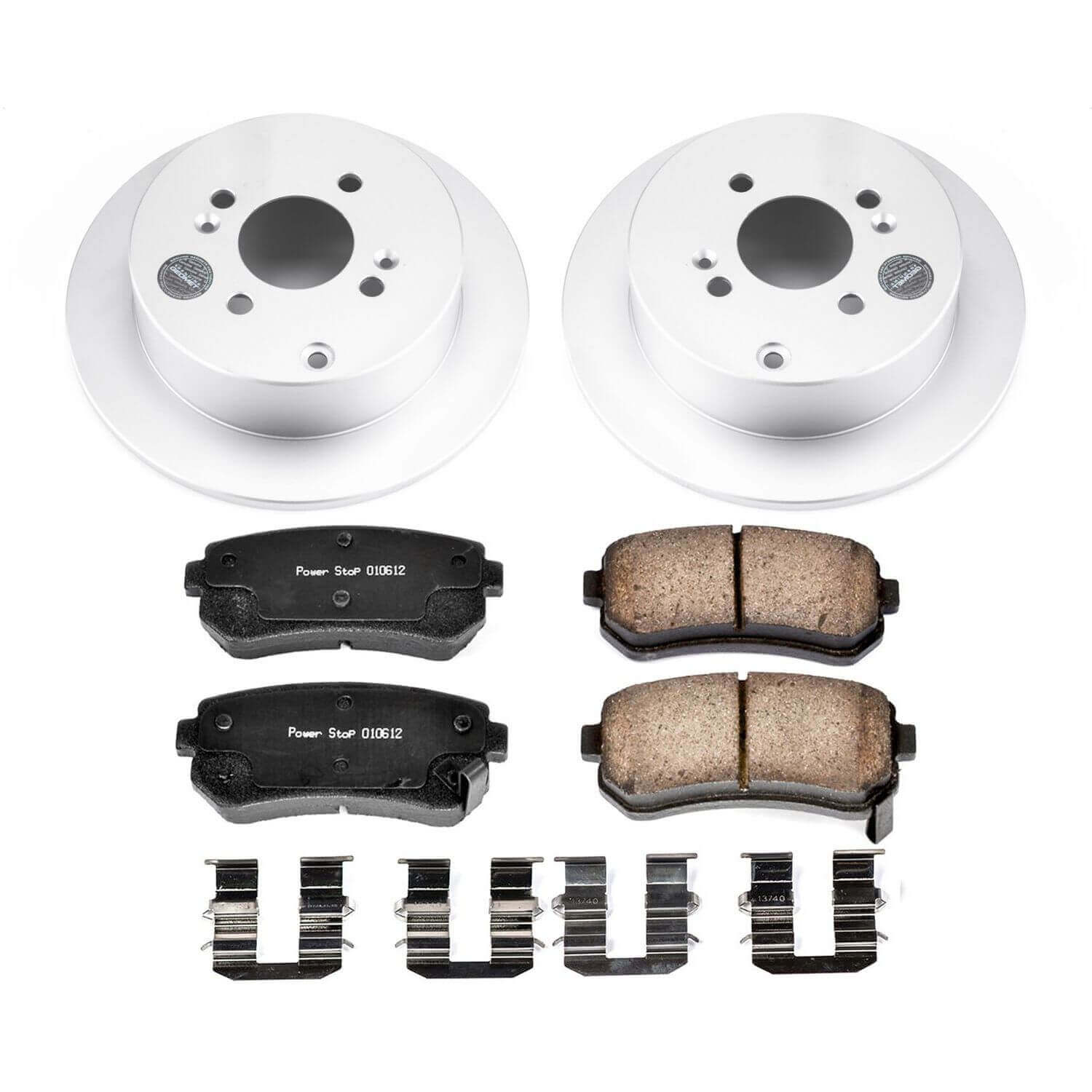 Power Stop CRK4653 Z17 Evolution Rear Brake Kit for 2006-2007 Hyundai Accent Rear Disc product image