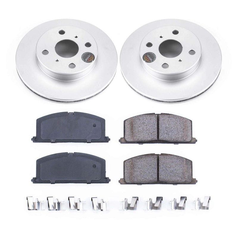 Power Stop CRK4781 Z17 Evolution Front Brake Kit for 1990-1992 Geo Prizm Rear Drum product image