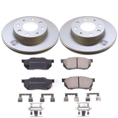 Power Stop CRK4795 Z17 Evolution Front Pad And Rotor Kit for 1988-1991 Honda Crx Hf product image