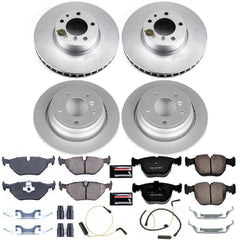 Power Stop CRK505 Z23 Evolution Geomet Coated Front And Rear Pad And Rotor Kit for 1997-1998 BMW 540I product image