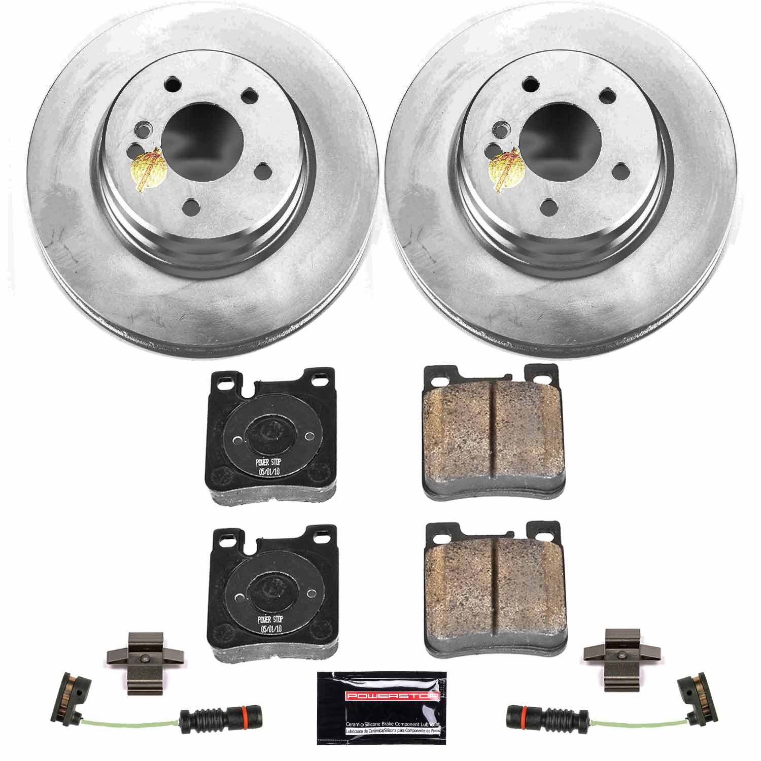Power Stop CRK5054 Z23 Evolution Sport Rear Brake Kit for 2001-2002 Mercedes-Benz E430 4Matic product image