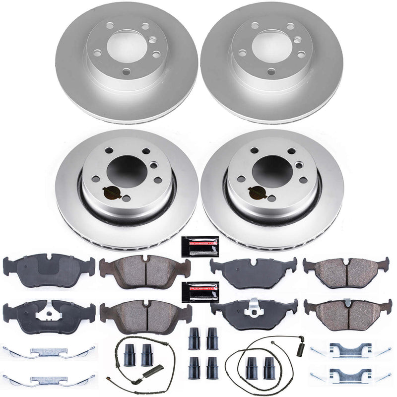 Power Stop CRK507 Z23 Evolution Geomet Coated Front And Rear Pad And Rotor Kit for 2000 BMW 323Ci Coupe (2 Door) product image