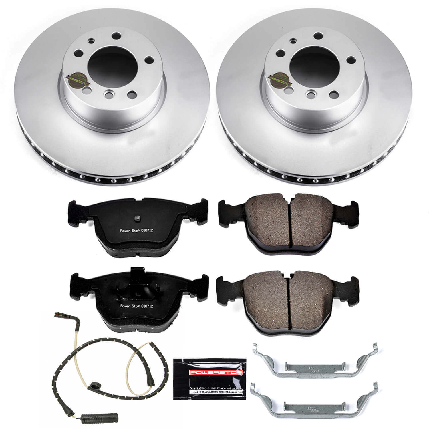 Power Stop CRK508 Z23 Evolution Geomet Coated Front Pad And Rotor Kit for 1997-2000 BMW 540I product image