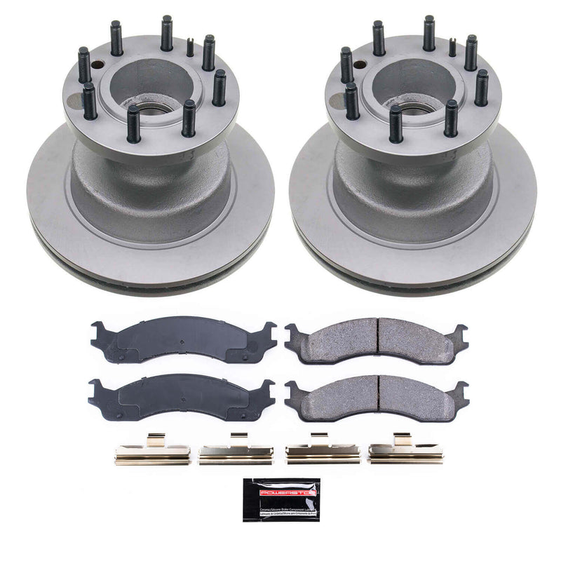 Power Stop CRK5084 Z17 Evolution Front Pad And Rotor Kit for 2003-2005 Ford E-350 Club Wagon product image