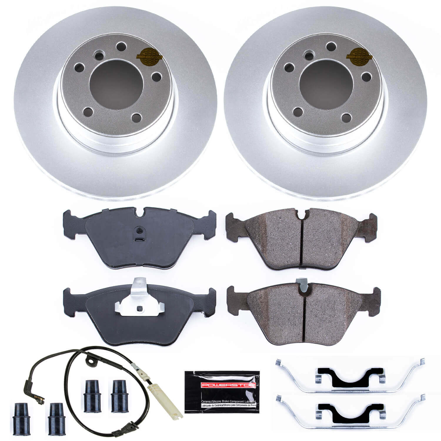 Power Stop CRK5156 Z23 Evolution Geomet Coated Front Pad And Rotor Kit for 2004-2005 BMW 525I product image