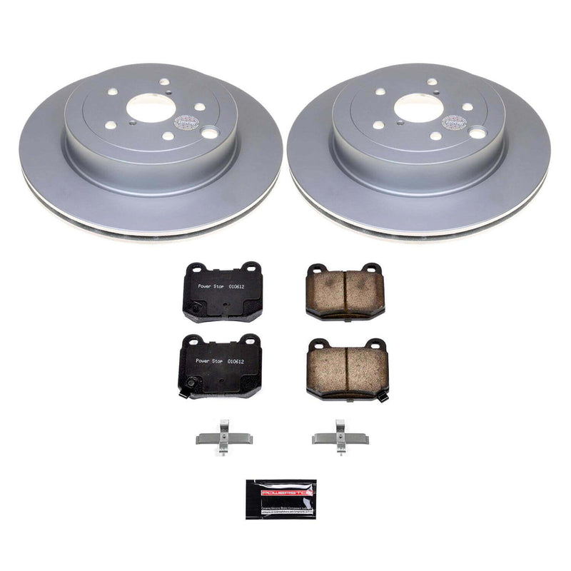 Power Stop CRK5305 Rear Z17 Evolution Pad And Rotor Kit for 2008-2009 Subaru Impreza WRX STI product image