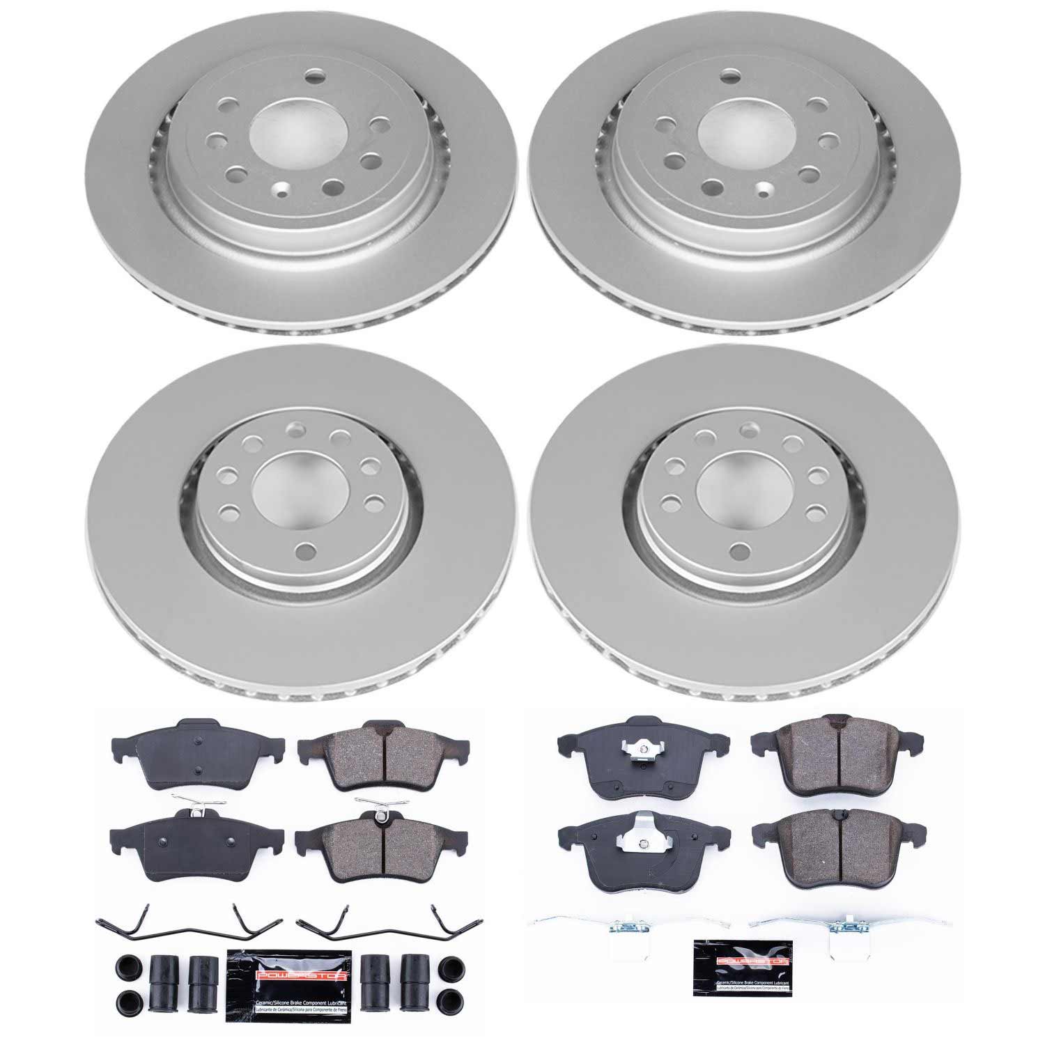 Power Stop CRK5348 - Z23 Evolution Sport Front And Rear Brake Kit vehicle fitment brake part