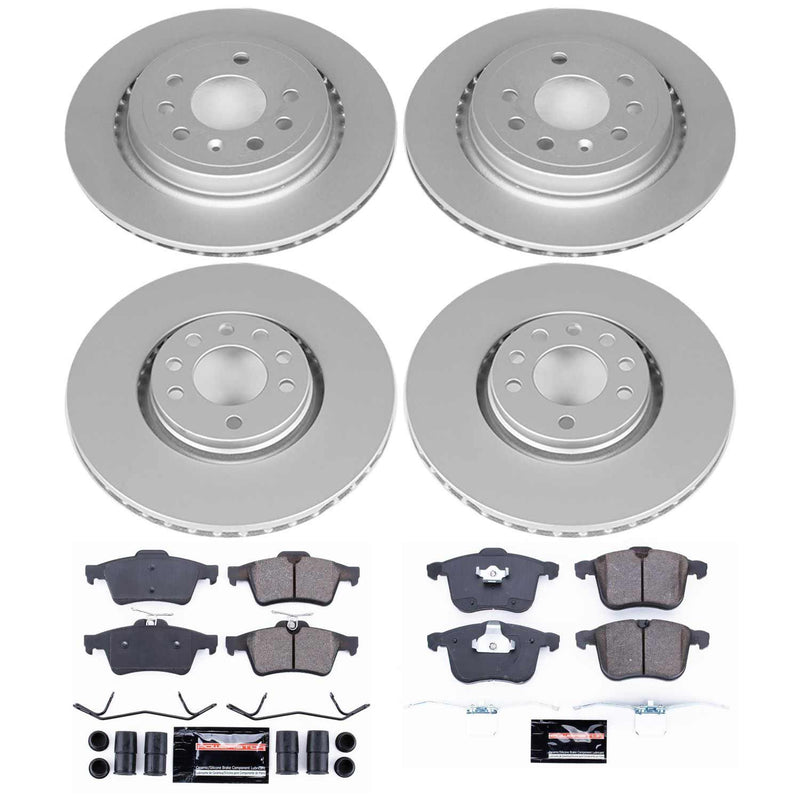 Power Stop CRK5348 - Z23 Evolution Sport Front And Rear Brake Kit vehicle fitment brake part
