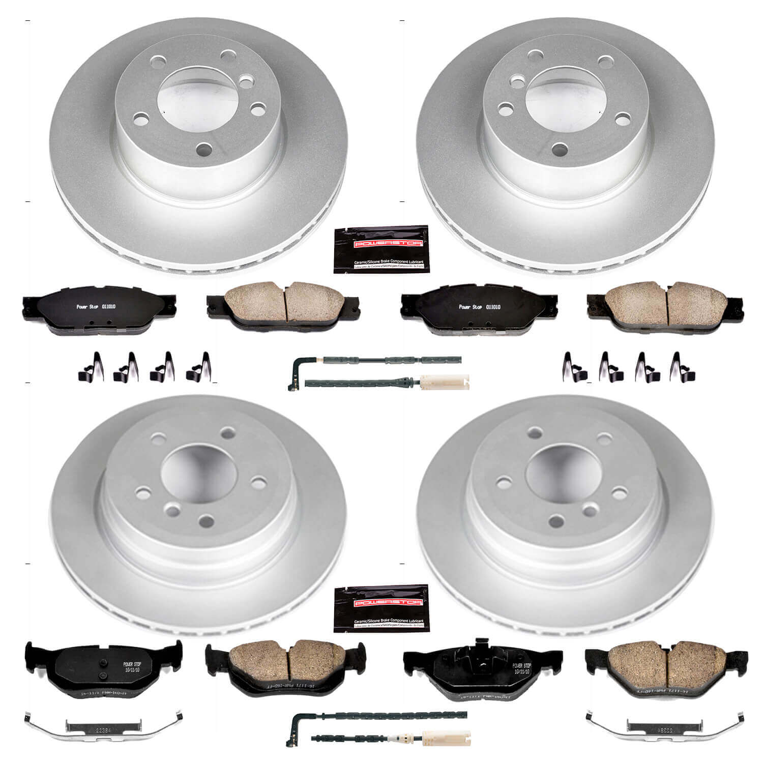 Power Stop CRK5357 - Z23 Evolution Sport Front And Rear Brake Kit vehicle fitment brake part