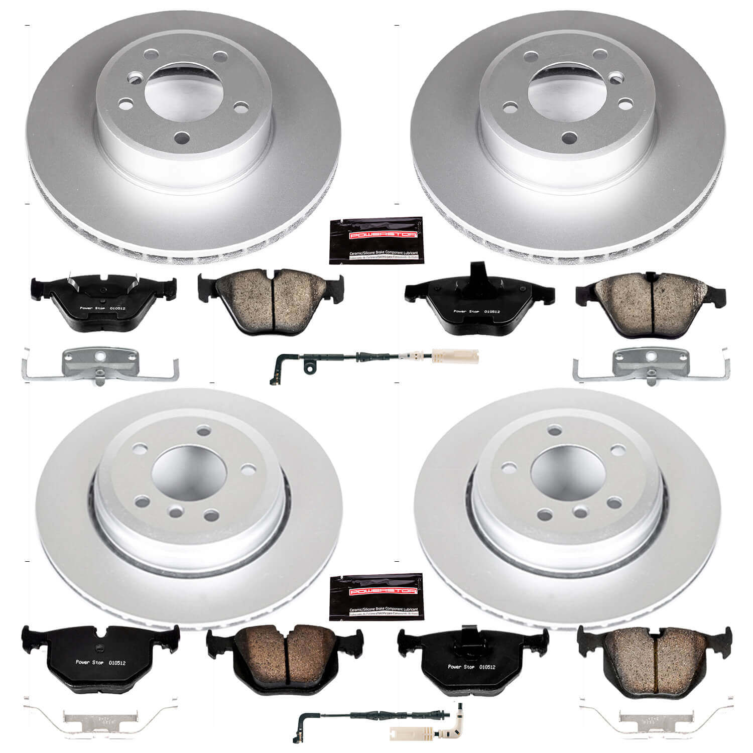 Power Stop CRK5360 - Z23 Evolution Sport Front And Rear Brake Kit vehicle fitment brake part