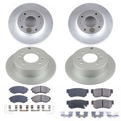 Power Stop CRK5371 Z17 Evolution Front And Rear Pad And Rotor Kit for 2002 Hyundai Sonata Rear Disc product image
