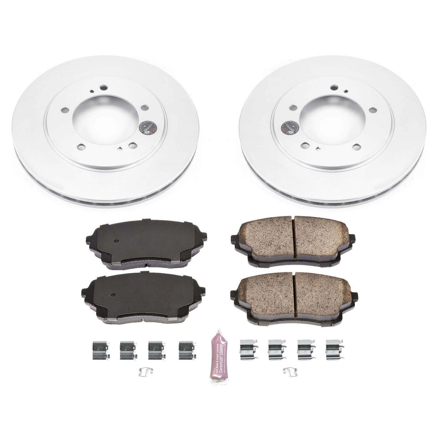 Power Stop CRK5437 Z17 Evolution Front Brake Kit for 2004 Suzuki XL-7 4 Wheel Drive, Rear Wheel Drive product image