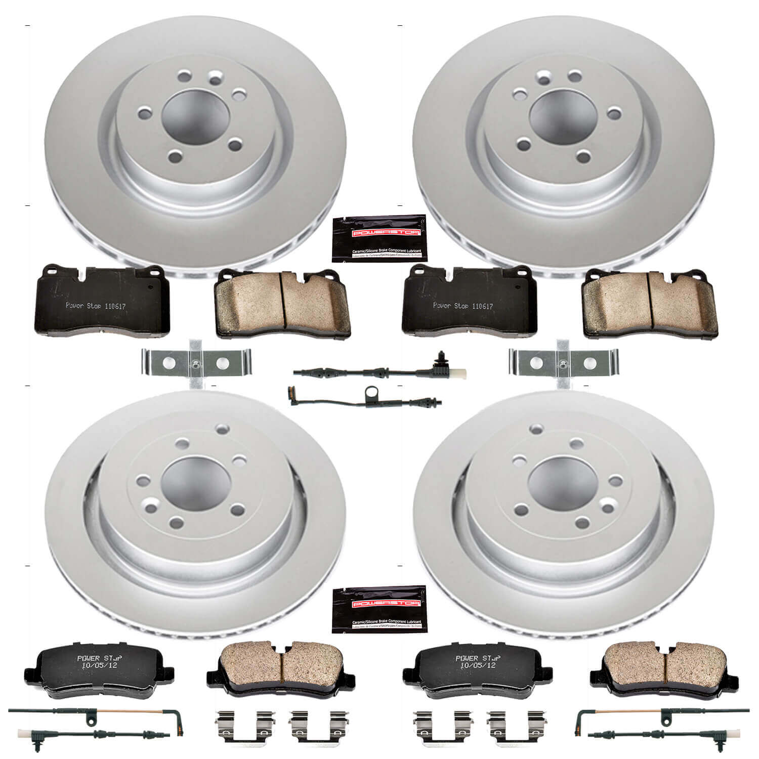 Power Stop CRK5443 - Z23 Evolution Sport Front And Rear Brake Kit vehicle fitment brake part