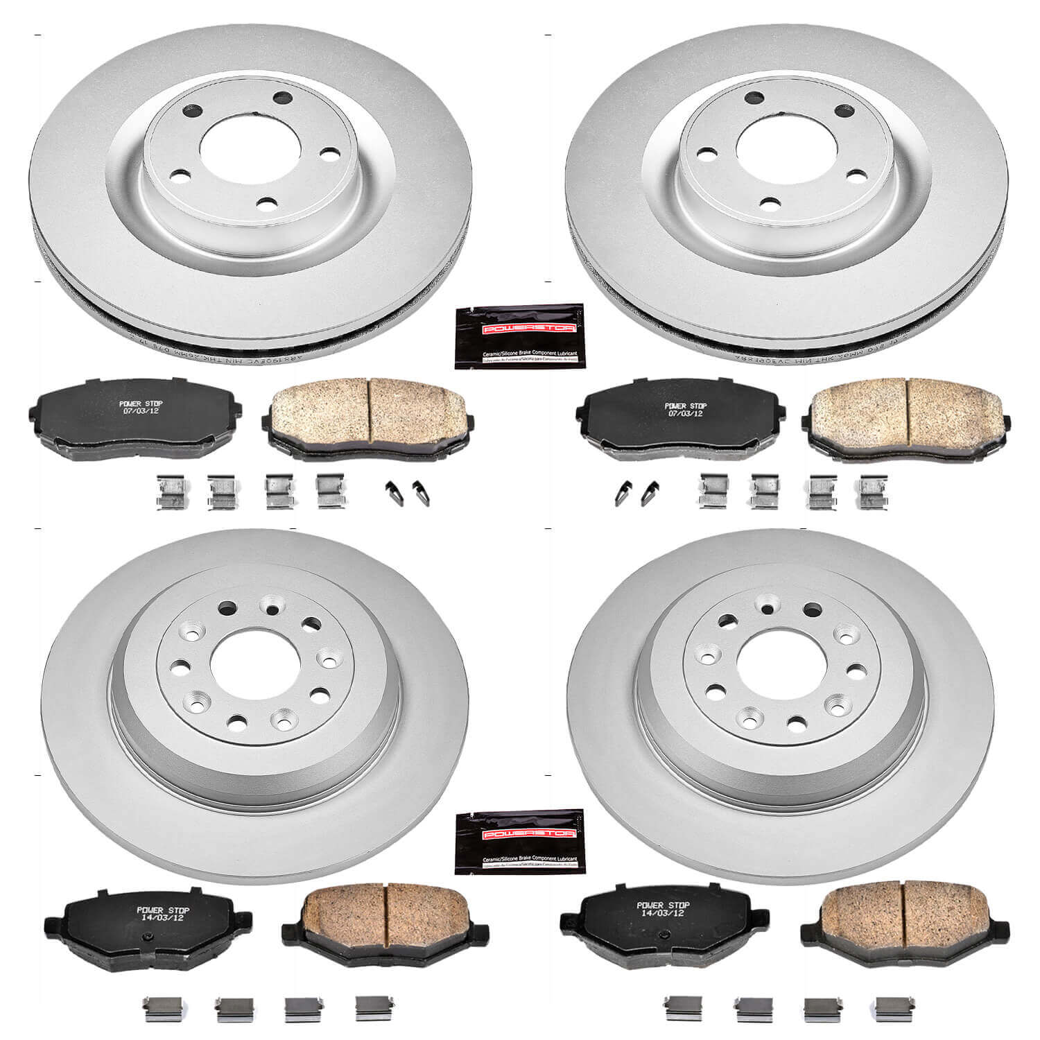 Power Stop CRK5452 - Z17 Evolution Front And Rear Brake Kit vehicle fitment brake part