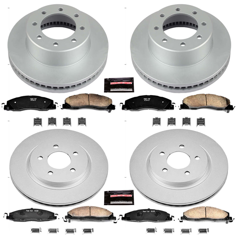Power Stop CRK5458 - Z17 Evolution Front And Rear Brake Kit vehicle fitment brake part