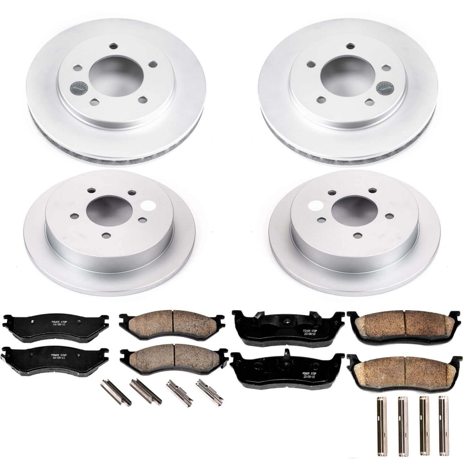Power Stop CRK5461 Z17 Evolution Front And Rear Brake Kit for 2000-2002 Ford Expedition 4 Wheel Drive product image