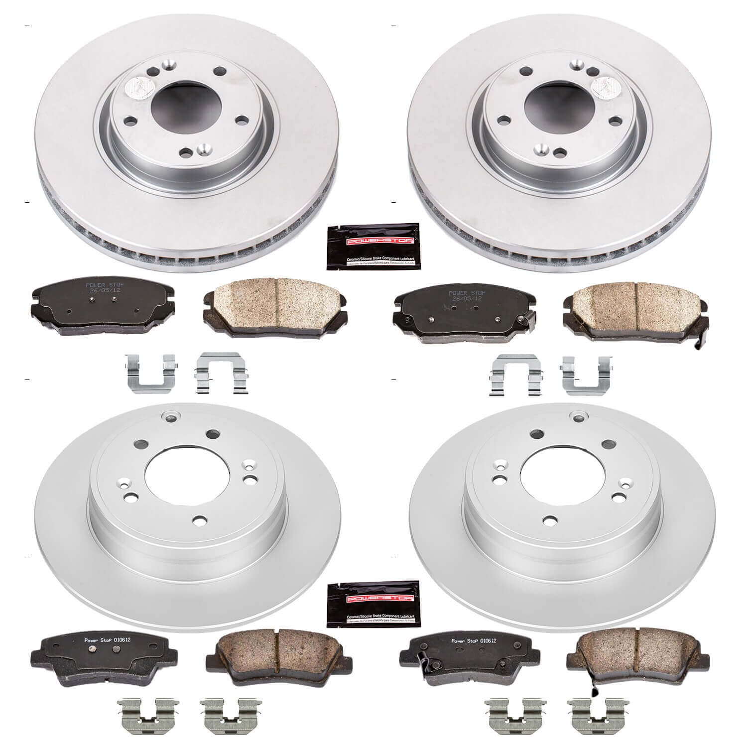 Power Stop CRK5474 - Z17 Evolution Front And Rear Brake Kit vehicle fitment brake part