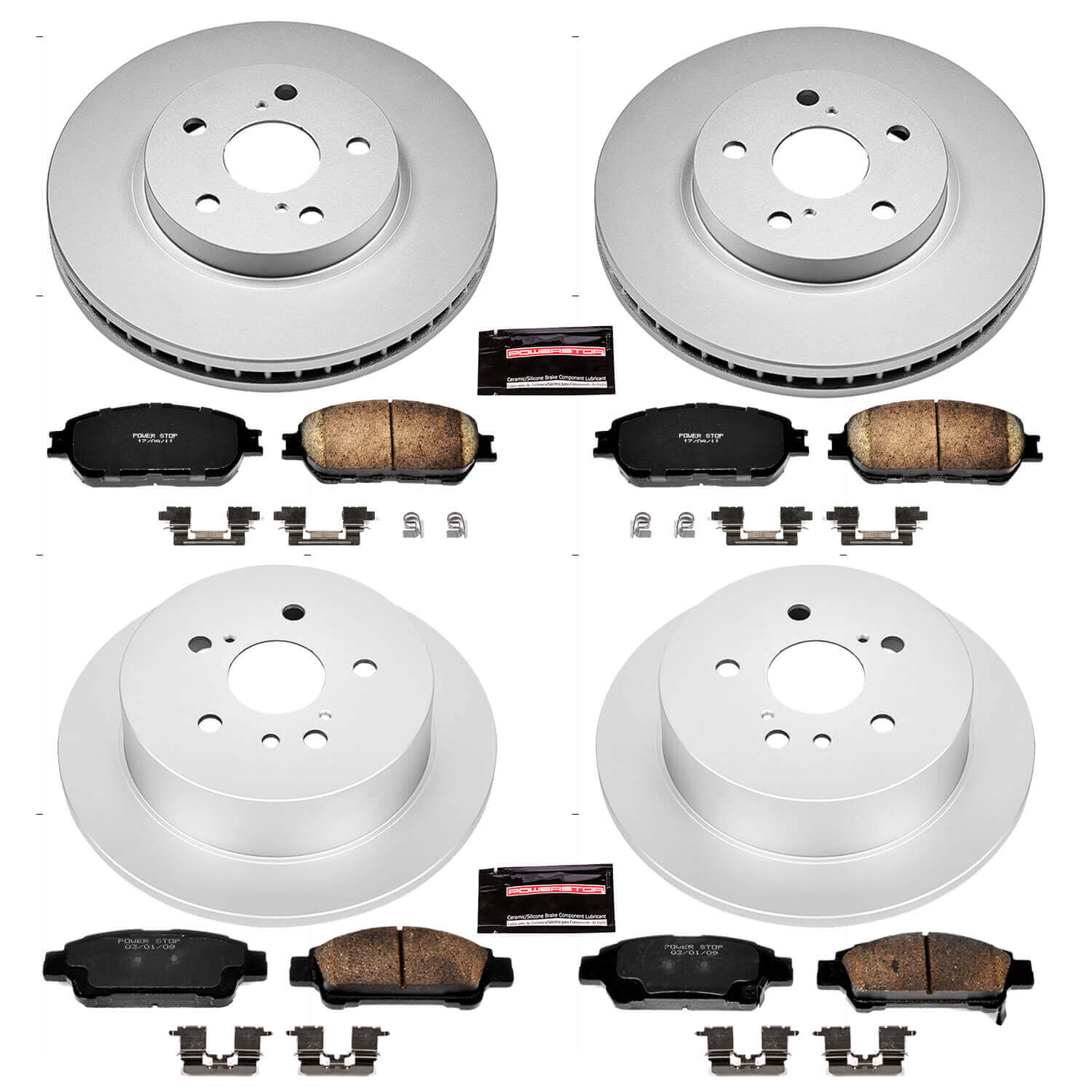 Power Stop CRK5476 - Z17 Evolution Front And Rear Brake Kit vehicle fitment brake part