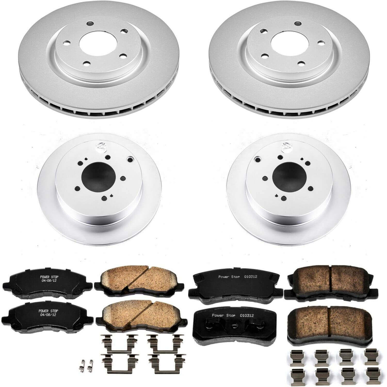 Power Stop CRK5477 - Z17 Evolution Front And Rear Brake Kit vehicle fitment brake part
