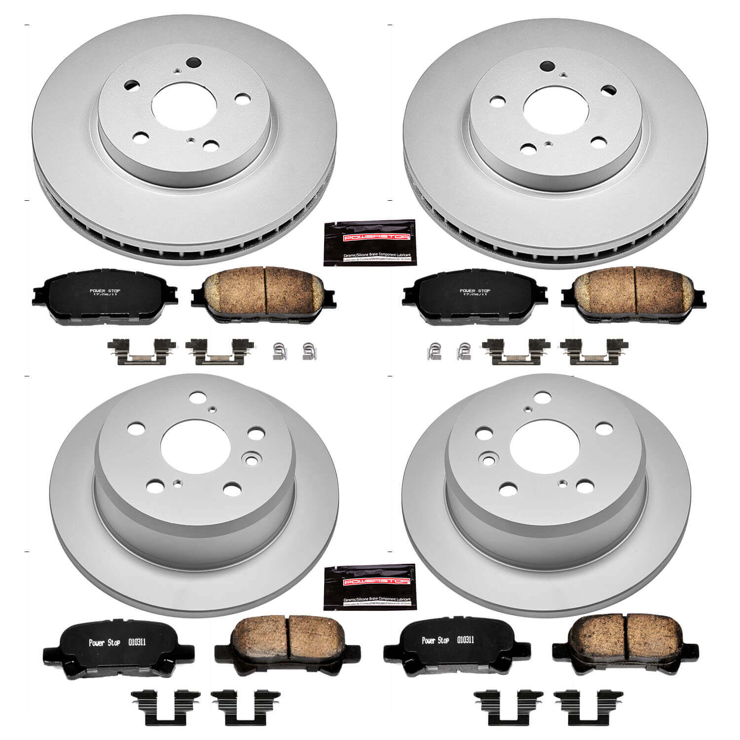 Power Stop CRK5482 - Z17 Evolution Front And Rear Brake Kit vehicle fitment brake part