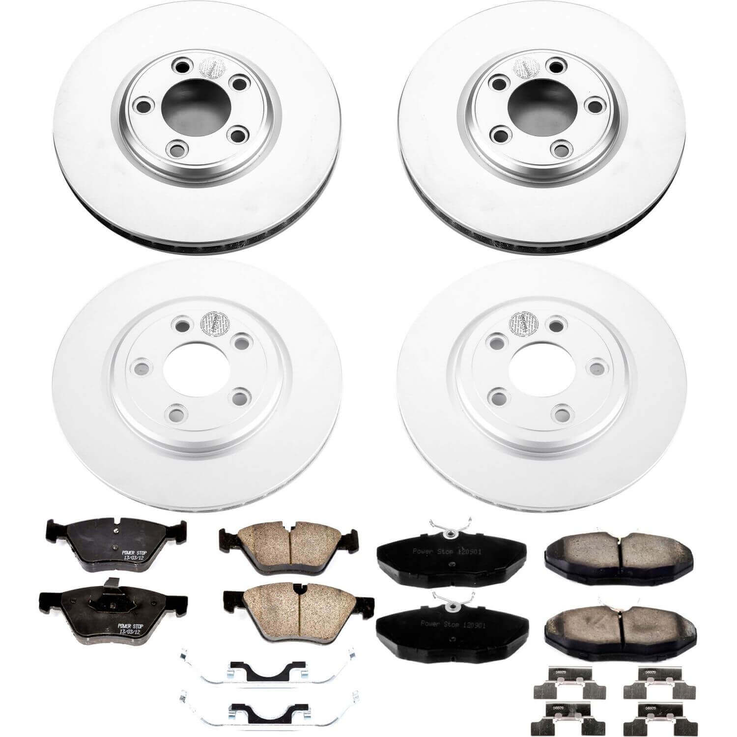 Power Stop CRK5506 Z17 Evolution Front And Rear Brake Kit for 2005 Jaguar S-Type Base product image