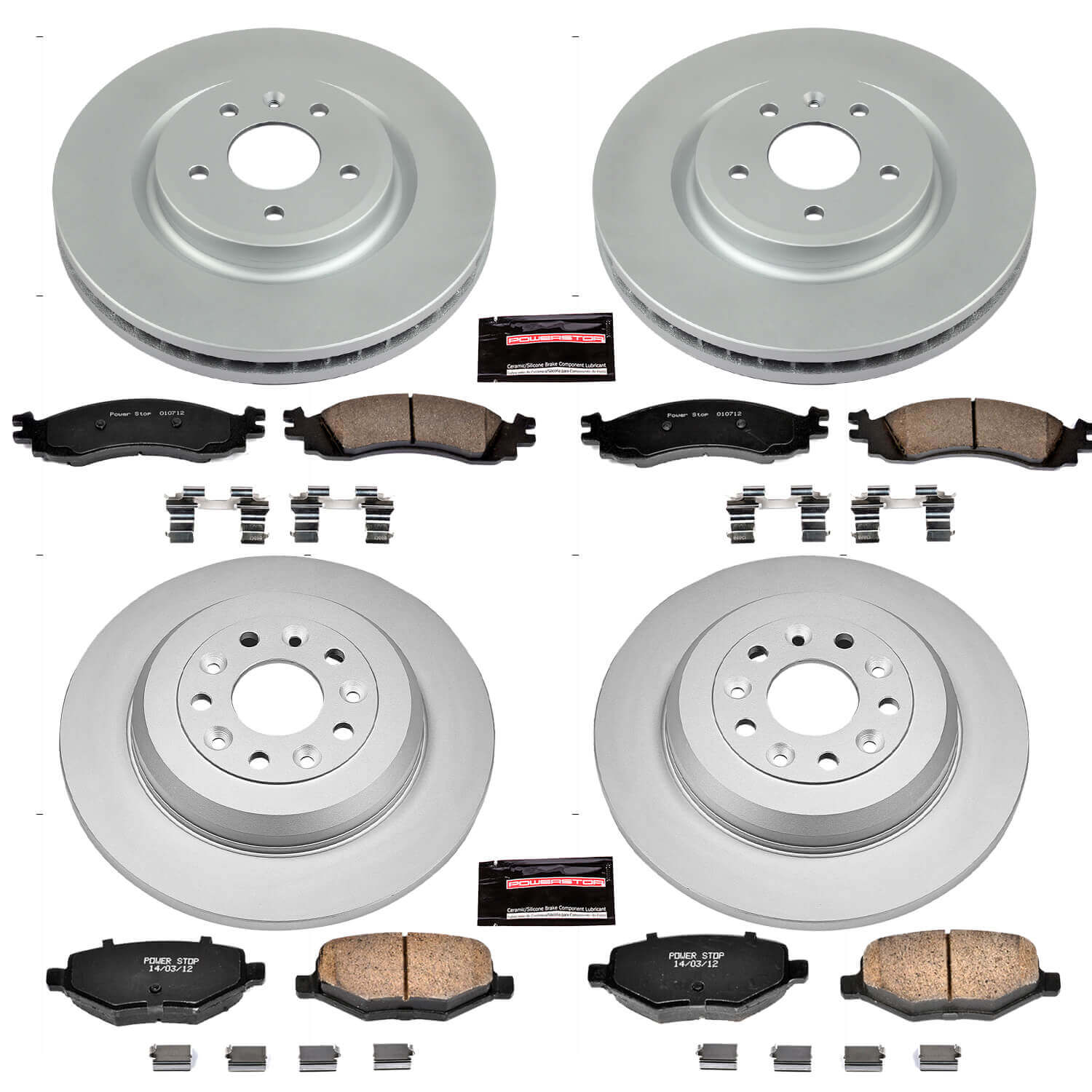 Power Stop CRK5508 - Z17 Evolution Front And Rear Brake Kit vehicle fitment brake part