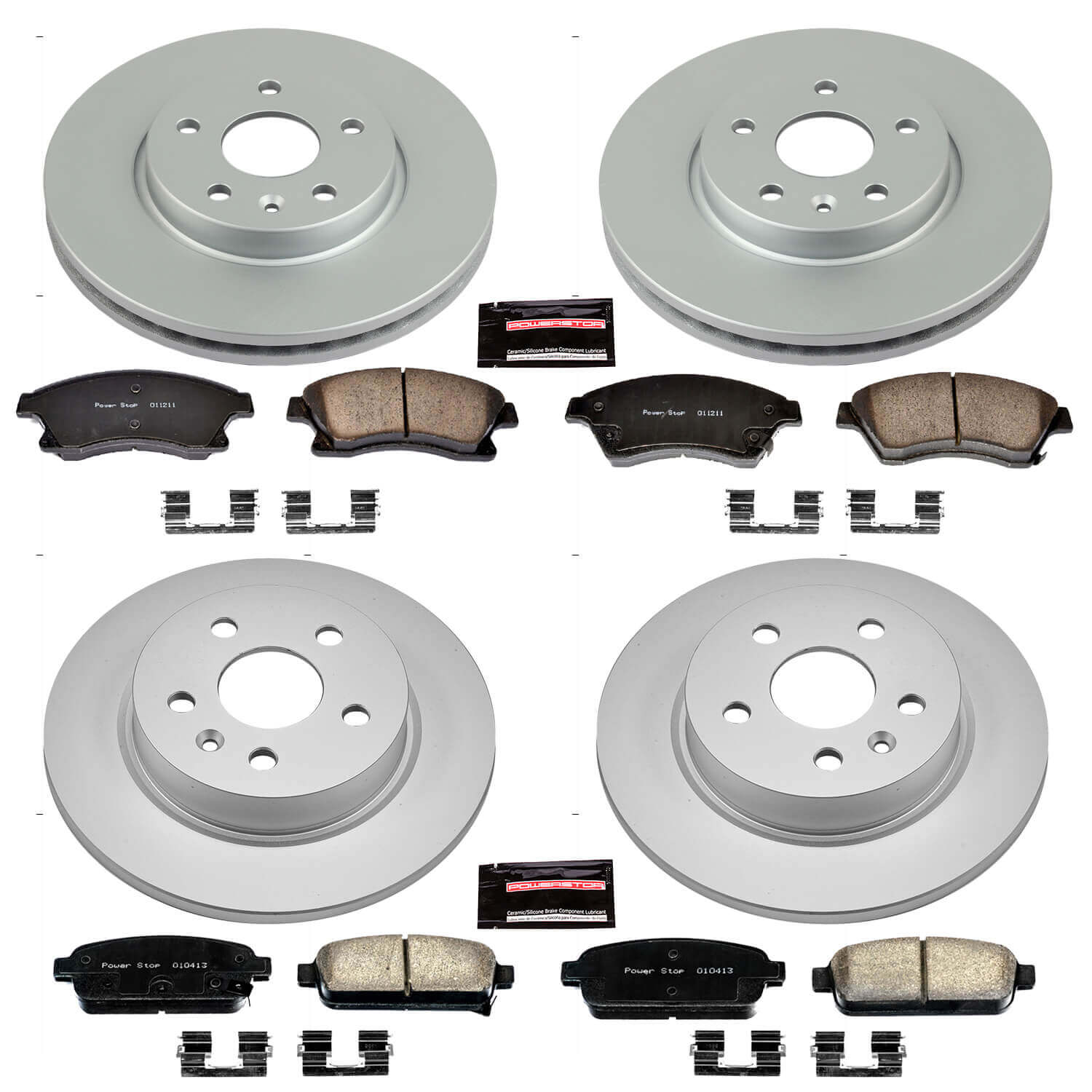Power Stop CRK5551 - Z17 Evolution Front And Rear Brake Kit vehicle fitment brake part