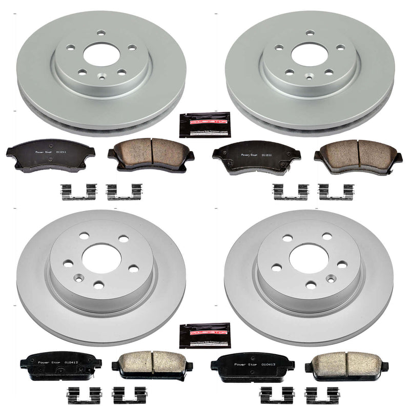 Power Stop CRK5551 - Z17 Evolution Front And Rear Brake Kit vehicle fitment brake part