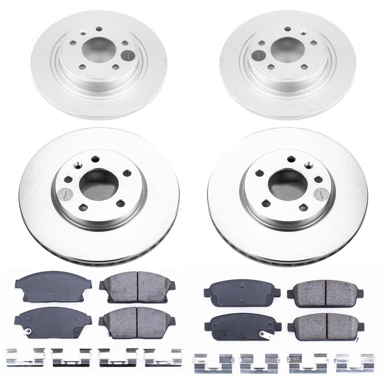 Power Stop CRK5555 Z17 Evolution Front And Rear Pad And Rotor Kit for 2012-2017 Buick Verano product image