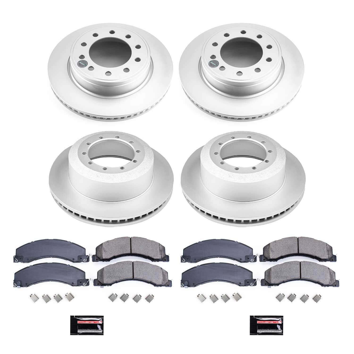 Power Stop CRK5568 Z17 Evolution Front And Rear Pad And Rotor Kit for 2008-2012 Dodge Ram 4500 product image