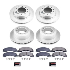 Power Stop CRK5568 Z17 Evolution Front And Rear Pad And Rotor Kit for 2008-2012 Dodge Ram 4500 product image