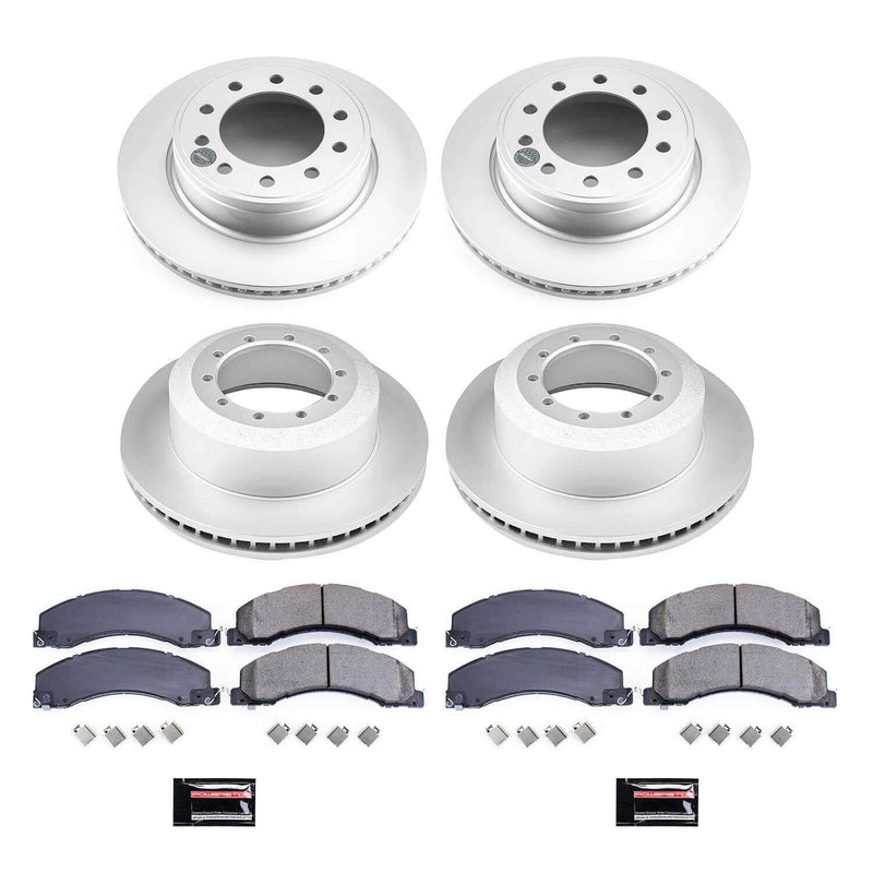 Power Stop CRK5568 Z17 Evolution Front And Rear Pad And Rotor Kit for 2008-2012 Dodge Ram 4500 product image